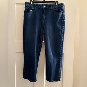 Chico's Dark Blue Ankle Jeans/capris